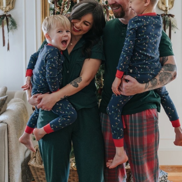 Pact Navy Lights Pajama Shirt - Picture 4 of 4